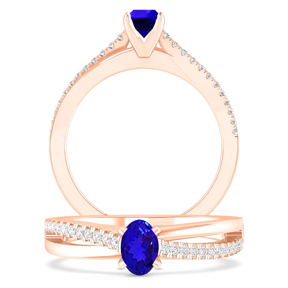 Rose Gold - Tanzanite