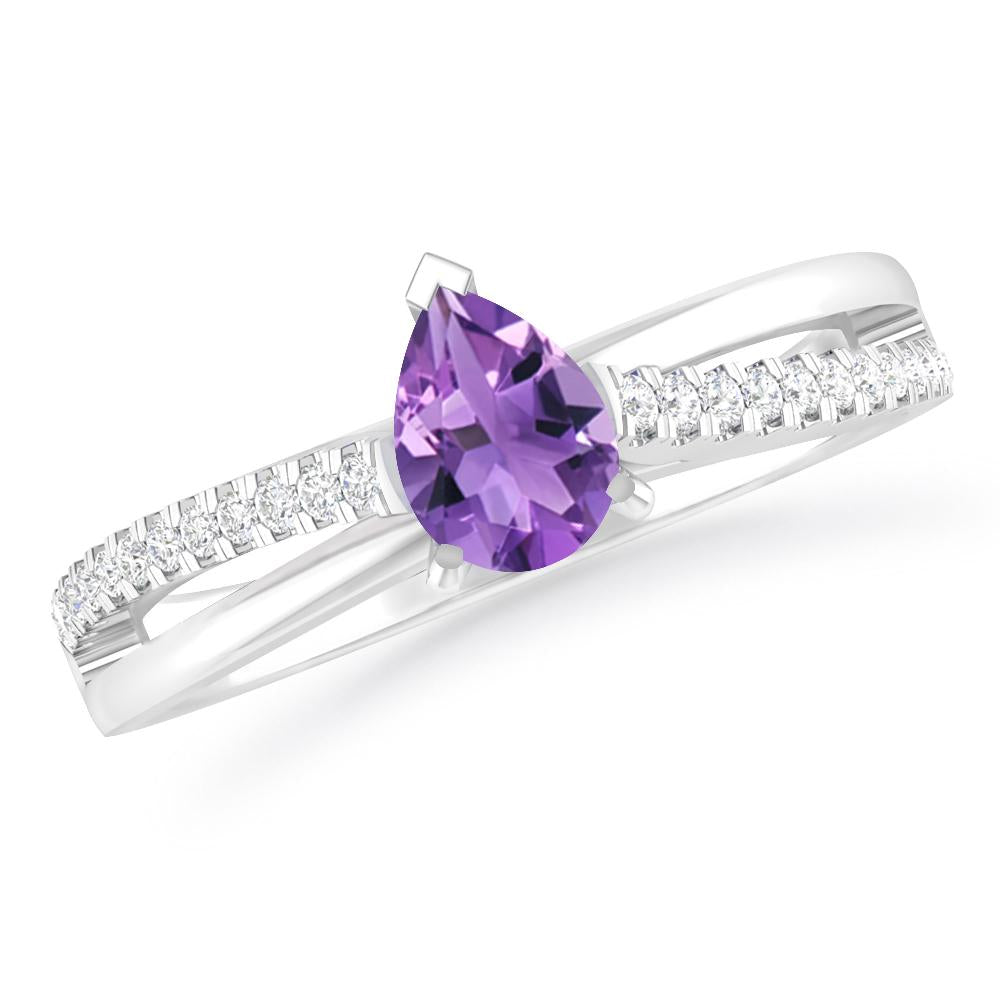 White Gold - Amethyst