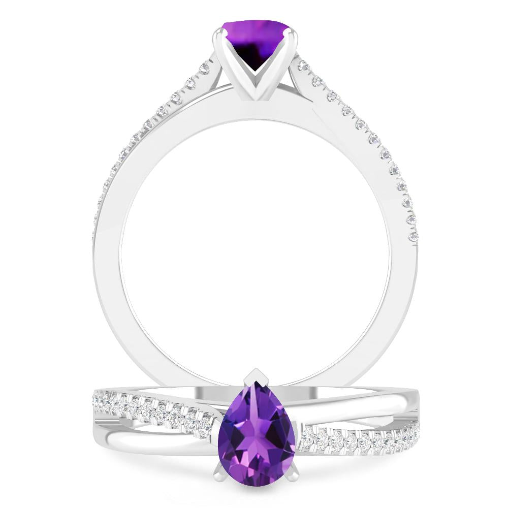 White Gold - Amethyst