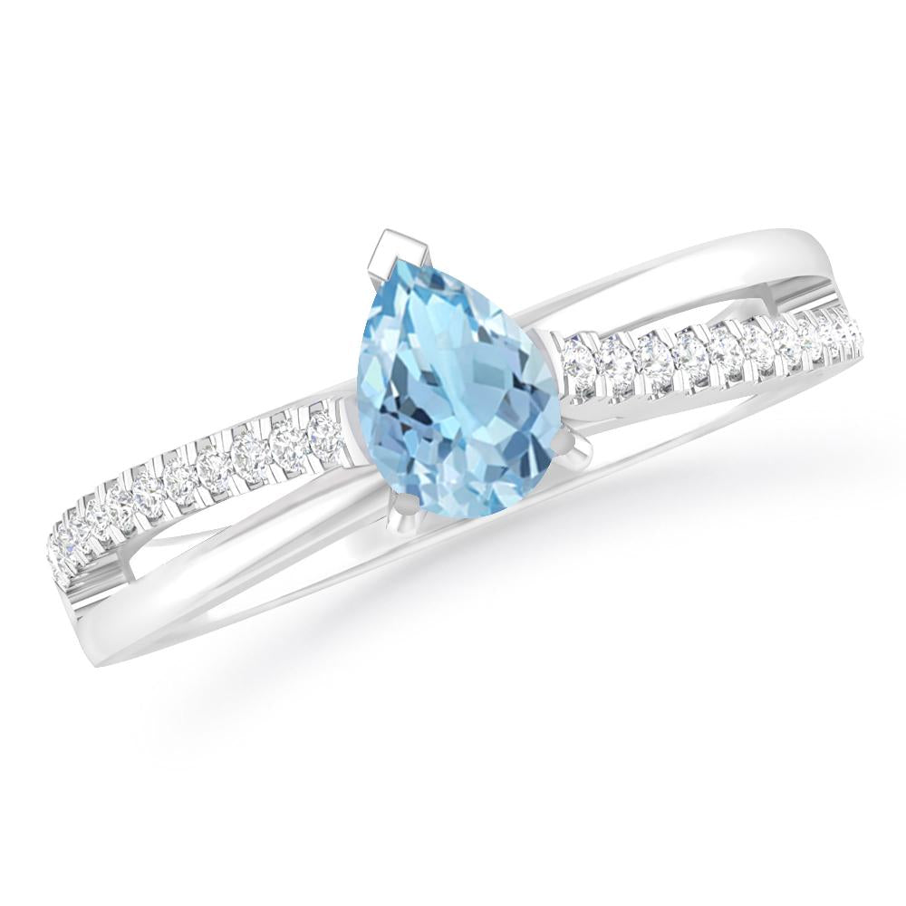 White Gold - Aquamarine