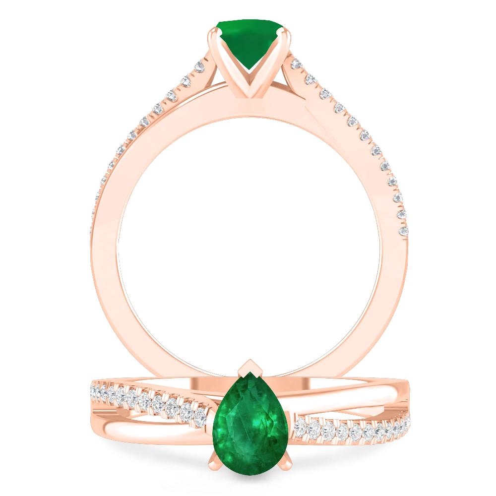 Rose Gold - Emerald