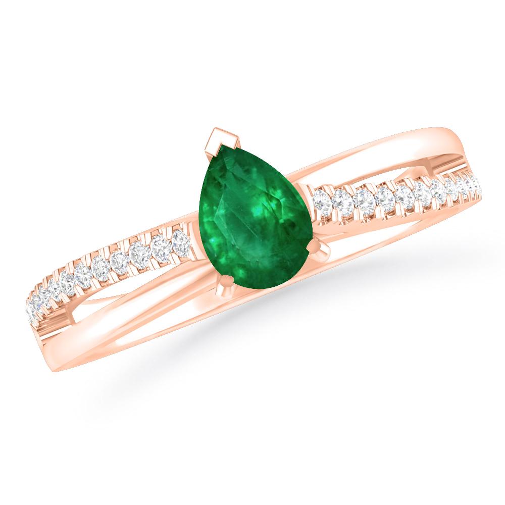 Rose Gold - Emerald