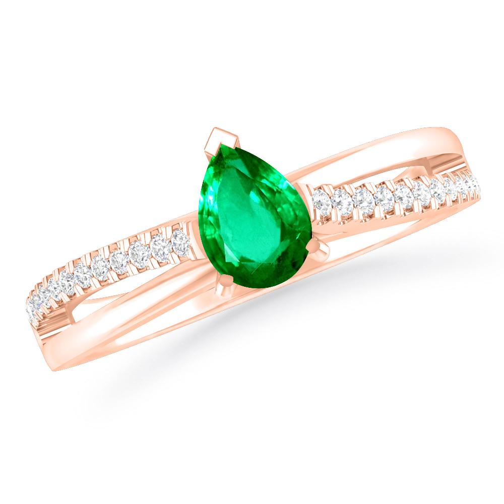 Rose Gold - Emerald