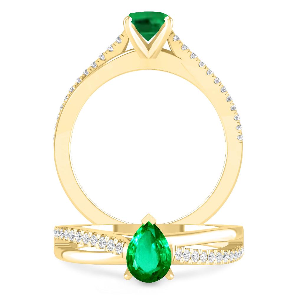 Yellow Gold - Emerald