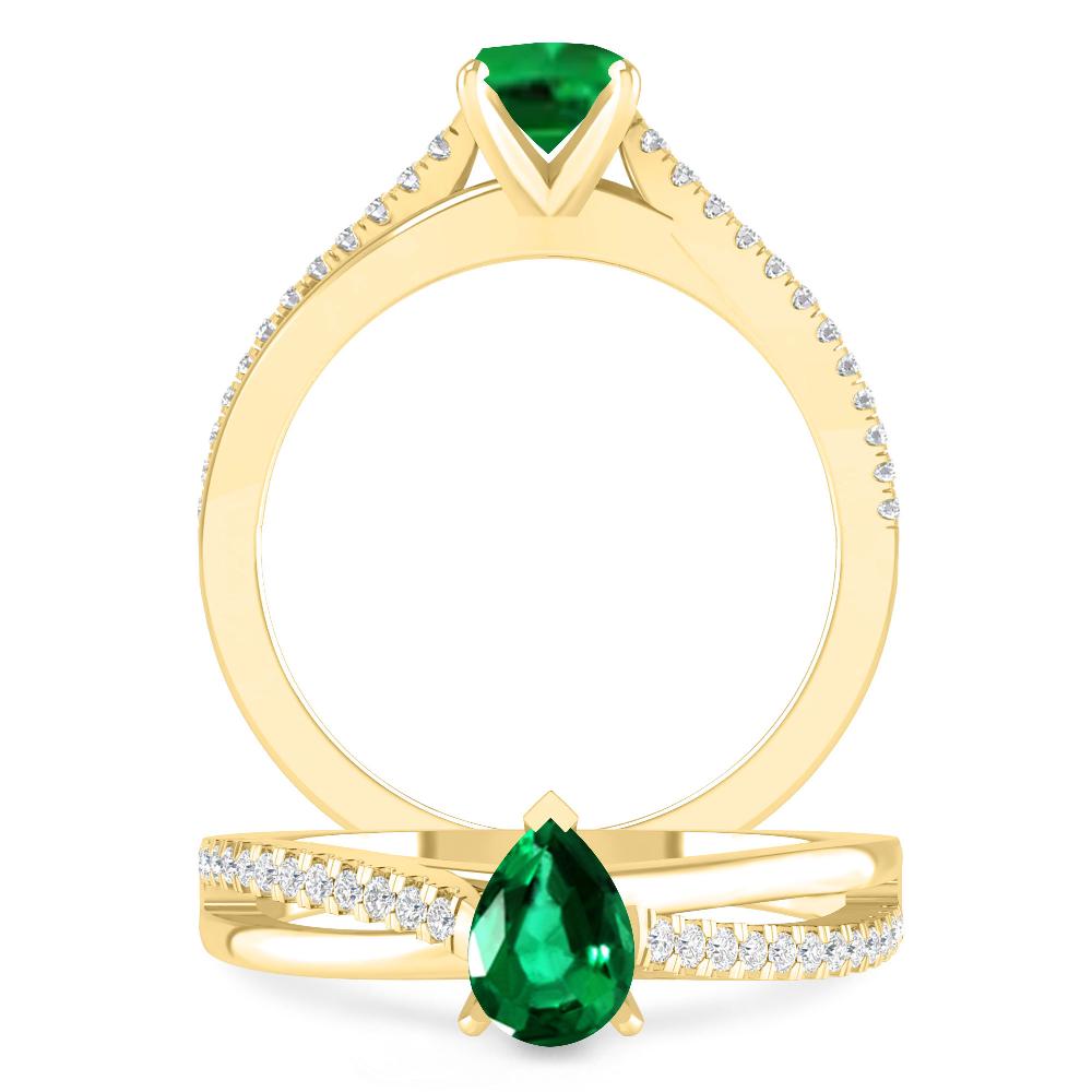 Yellow Gold - Emerald