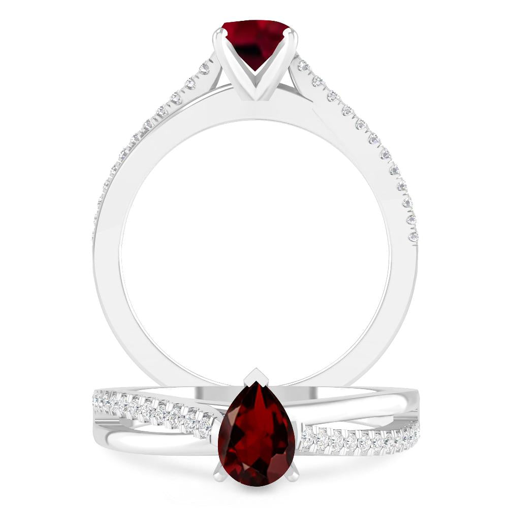 White Gold - Garnet