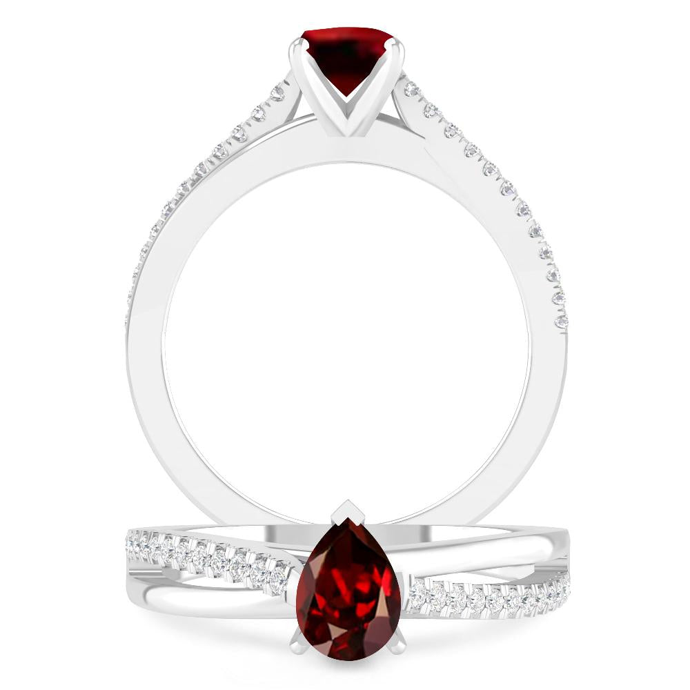 White Gold - Garnet