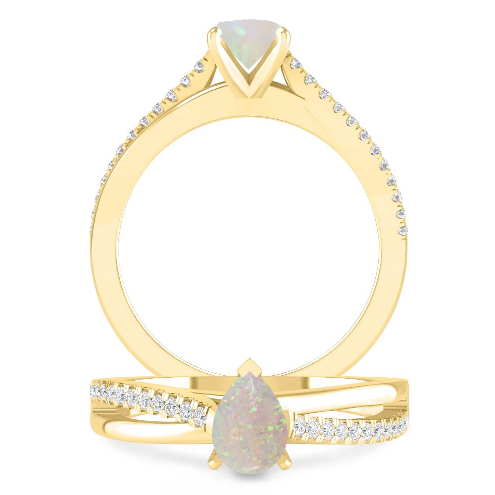 Yellow Gold - Opal