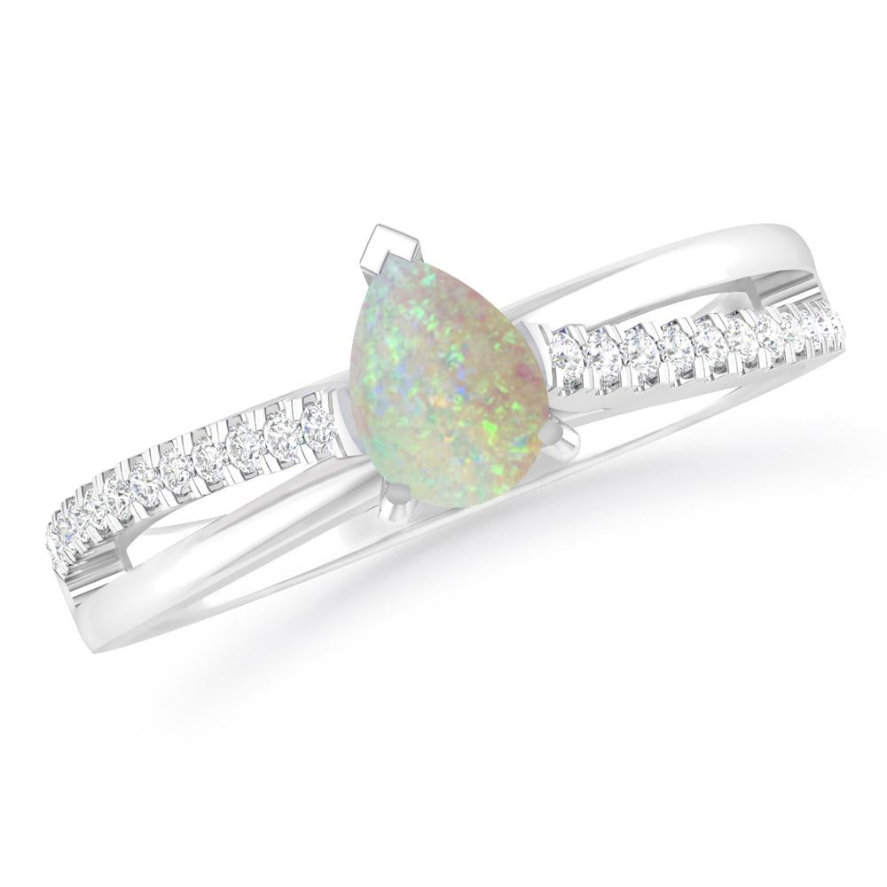 White Gold - Opal