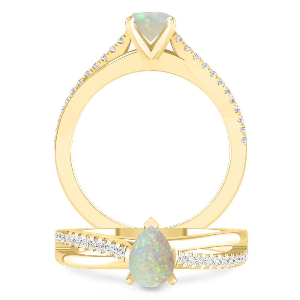 Yellow Gold - Opal