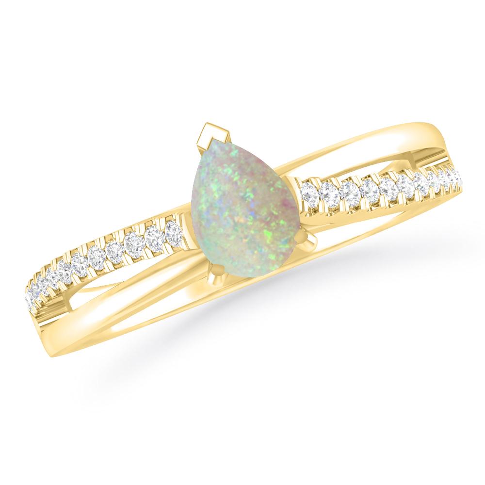 Yellow Gold - Opal