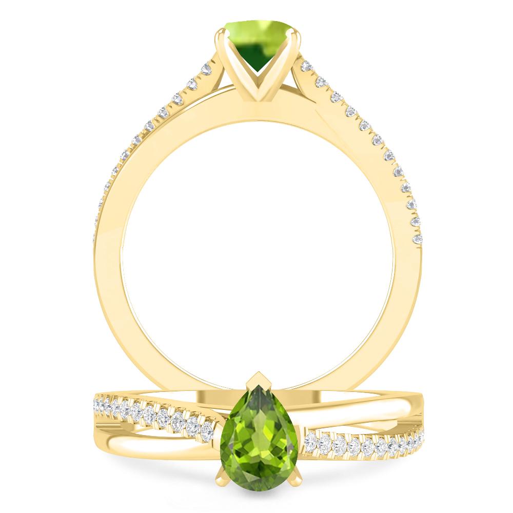 Yellow Gold - Peridot