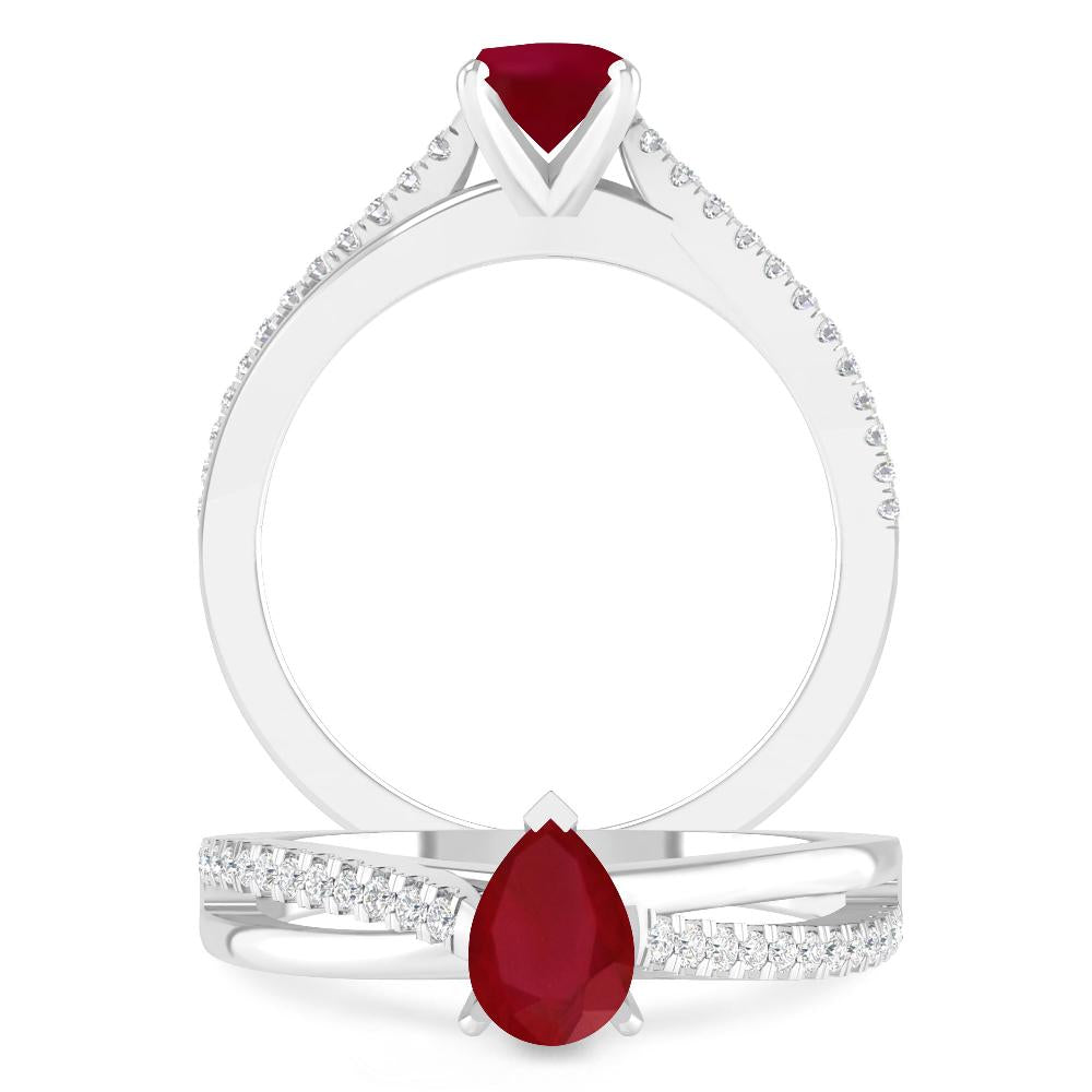 White Gold - Ruby