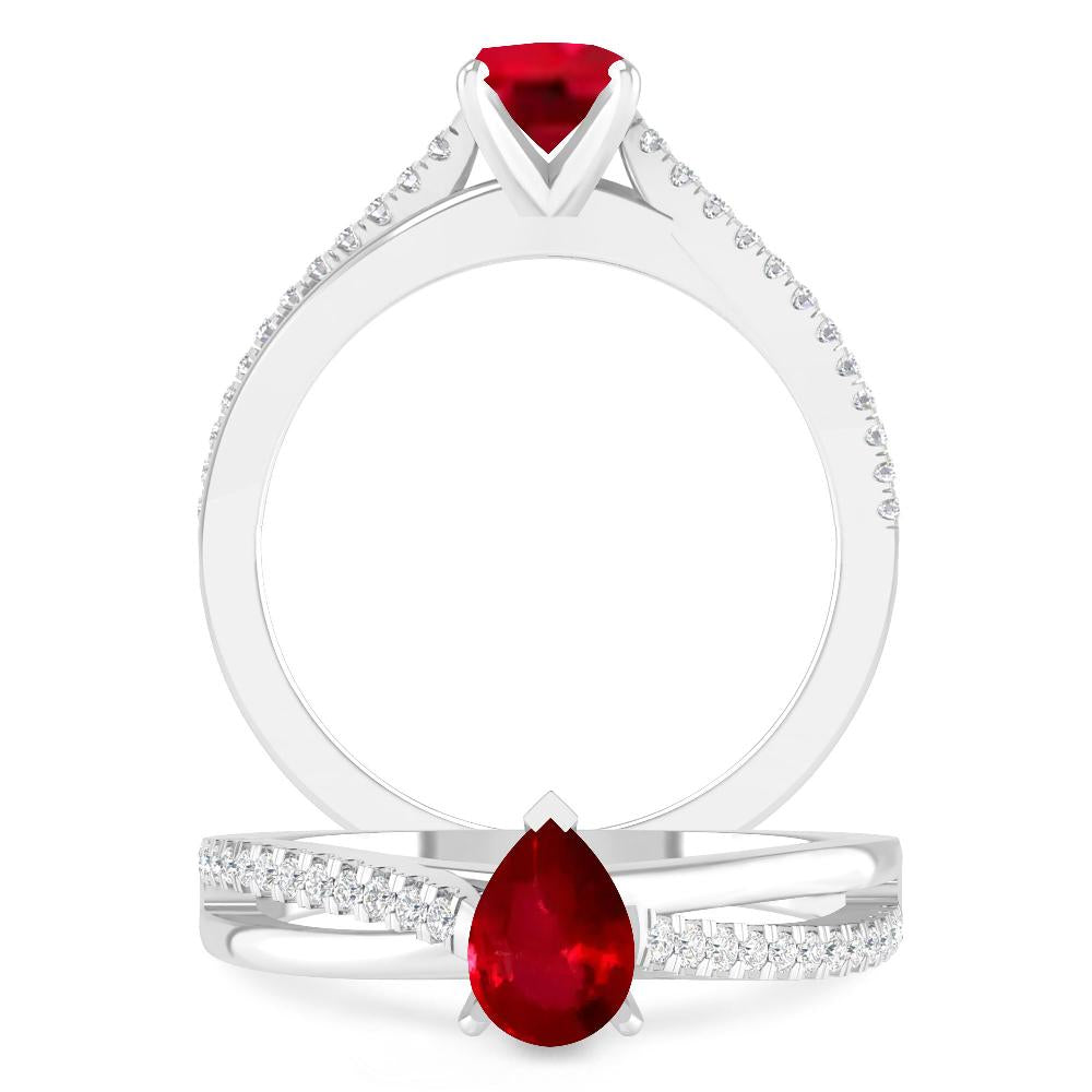 White Gold - Ruby