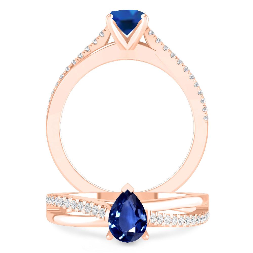 Rose Gold - Sapphire