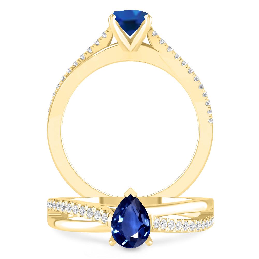 Yellow Gold - Sapphire