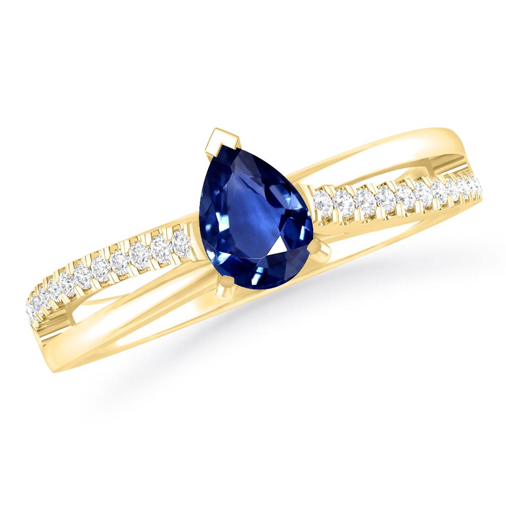 Yellow Gold - Sapphire