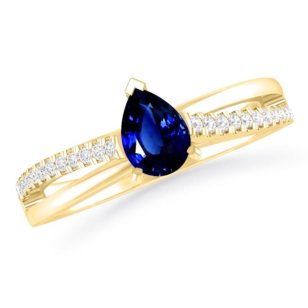 Yellow Gold - Sapphire