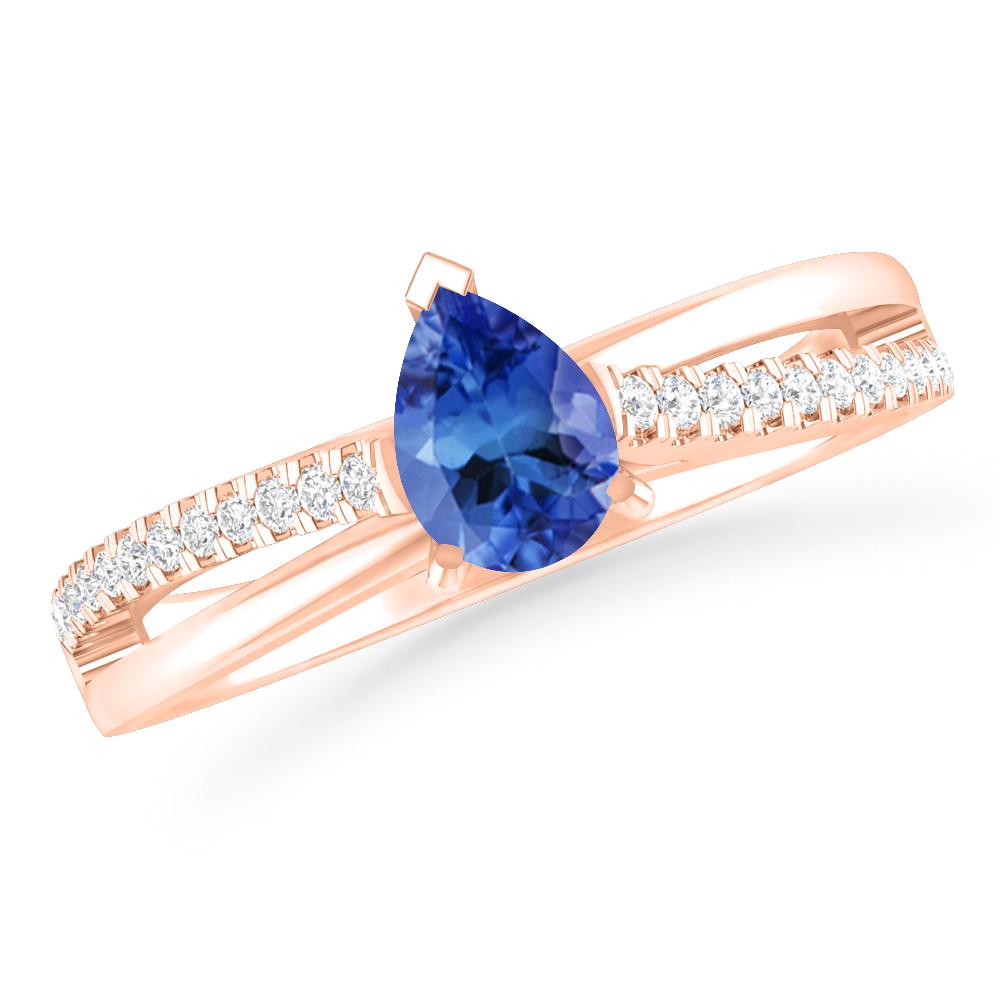 Rose Gold - Tanzanite