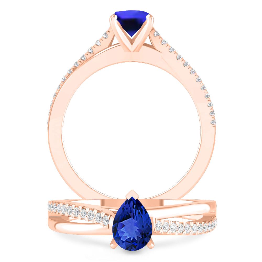 Rose Gold - Tanzanite