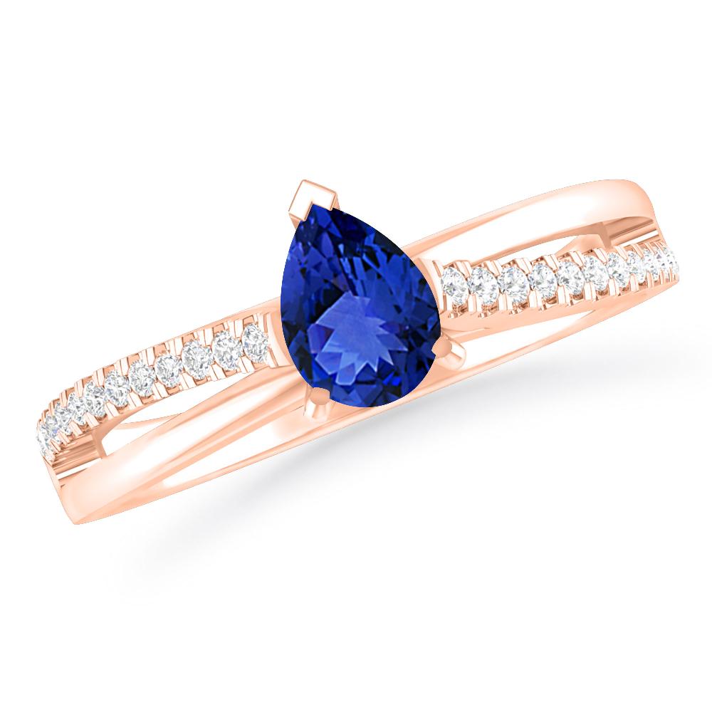 Rose Gold - Tanzanite