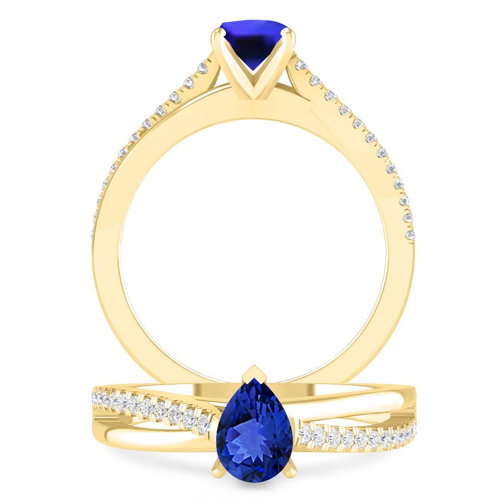 Yellow Gold - Tanzanite