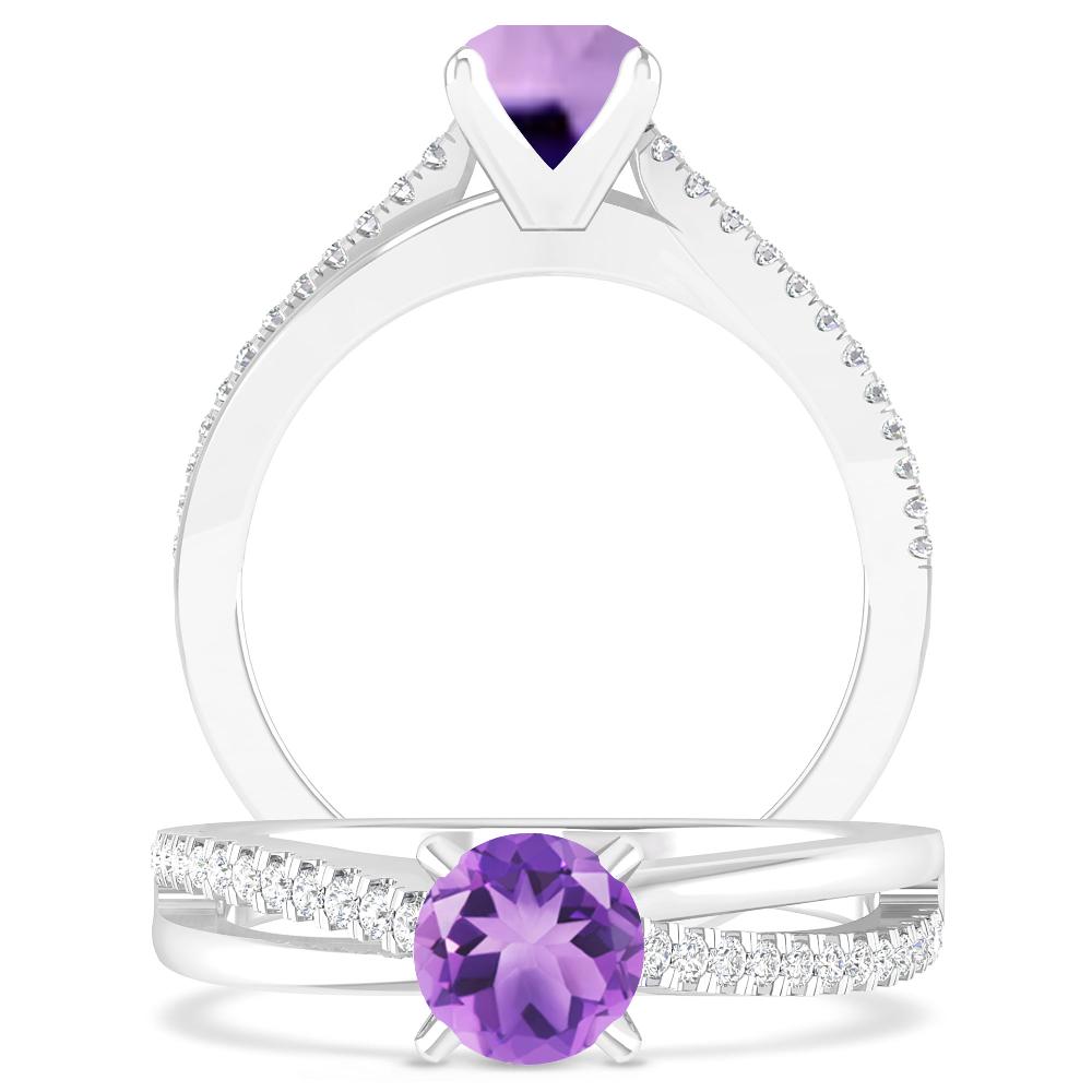 White Gold - Amethyst