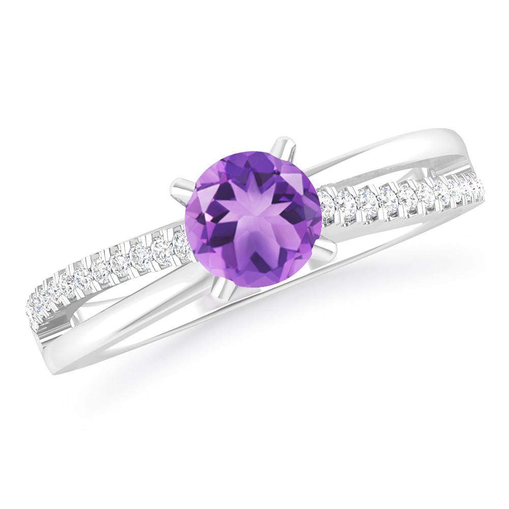 White Gold - Amethyst