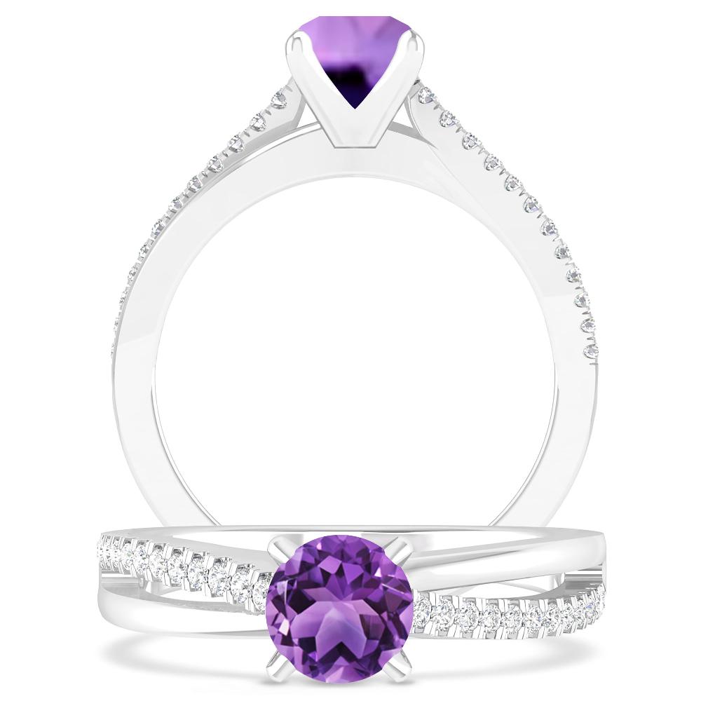 White Gold - Amethyst