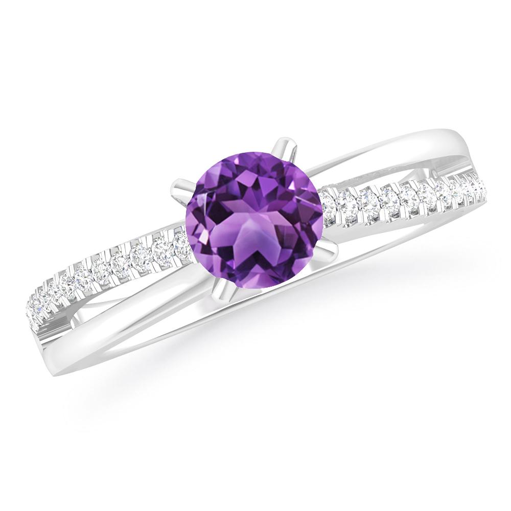 White Gold - Amethyst