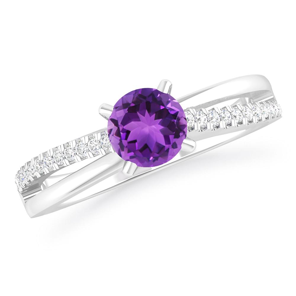 White Gold - Amethyst