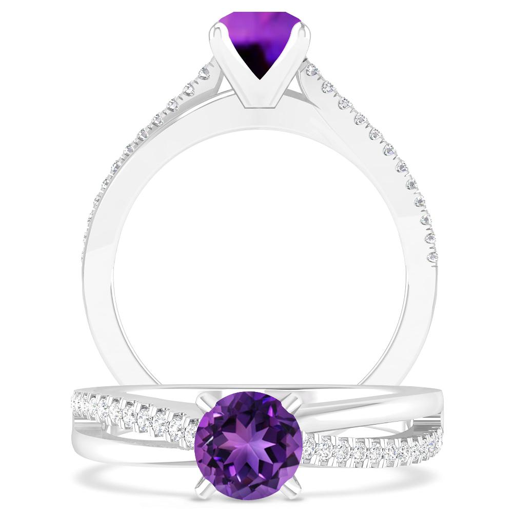 White Gold - Amethyst