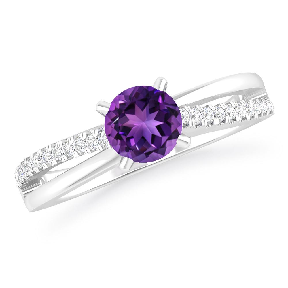 White Gold - Amethyst