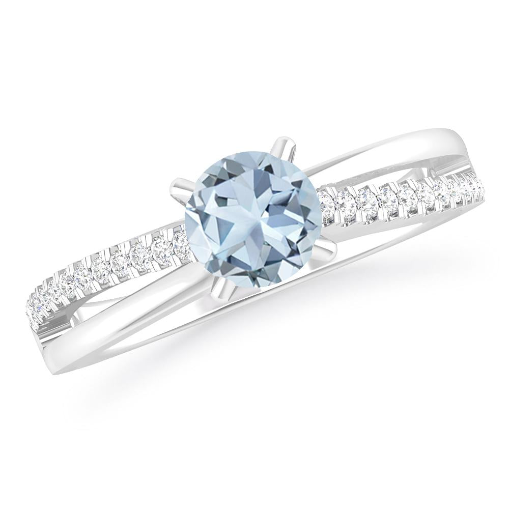 White Gold - Aquamarine