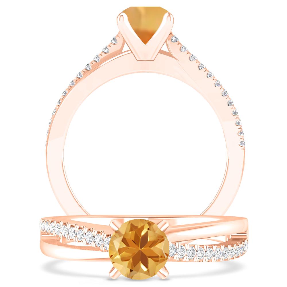 Rose Gold - Citrine