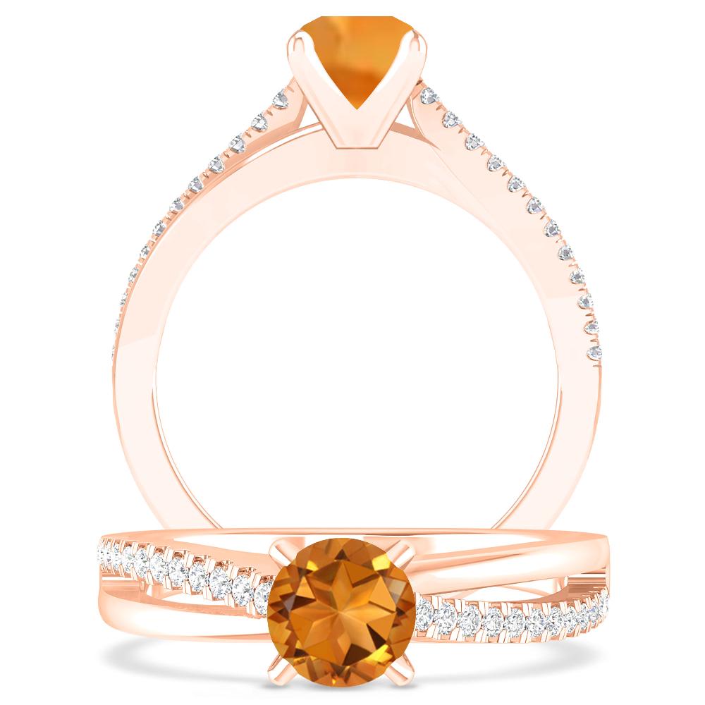 Rose Gold - Citrine