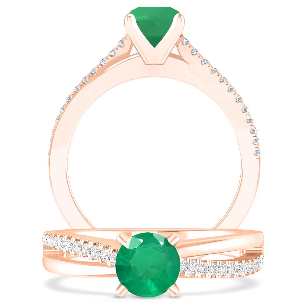 Rose Gold - Emerald