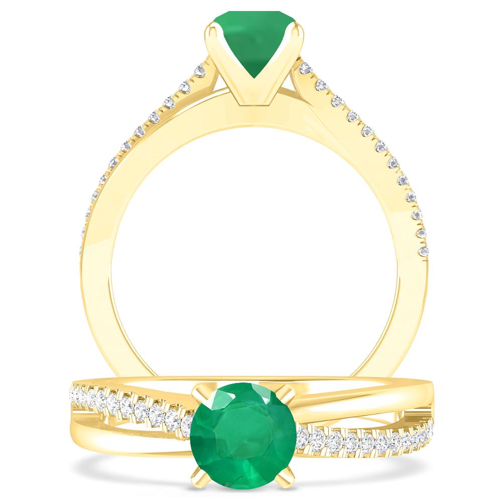 Yellow Gold - Emerald