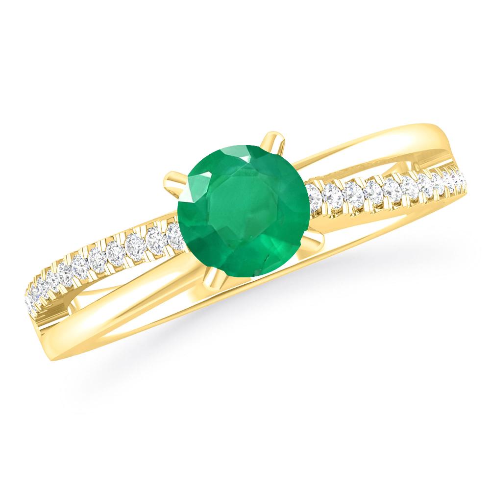 Yellow Gold - Emerald