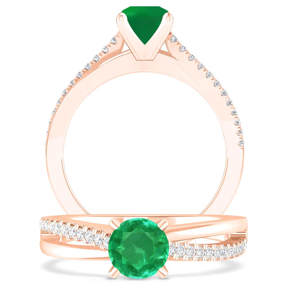 Rose Gold - Emerald