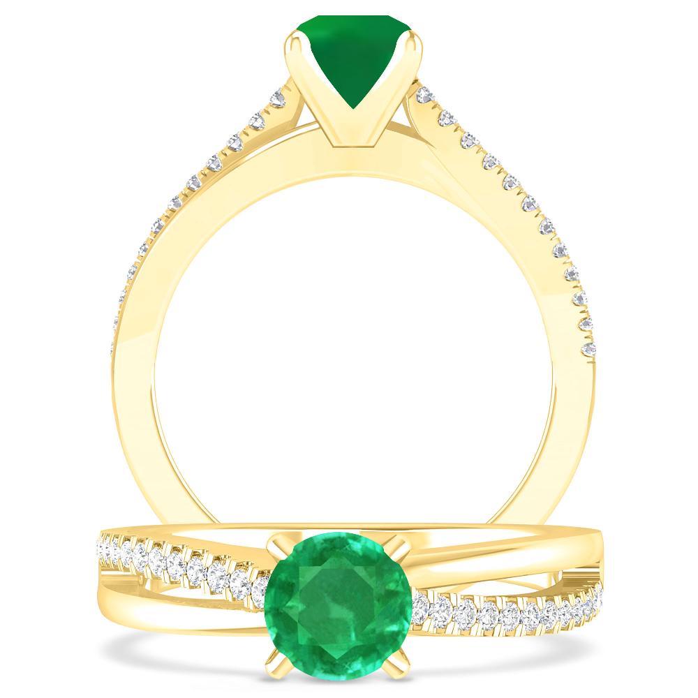 Yellow Gold - Emerald