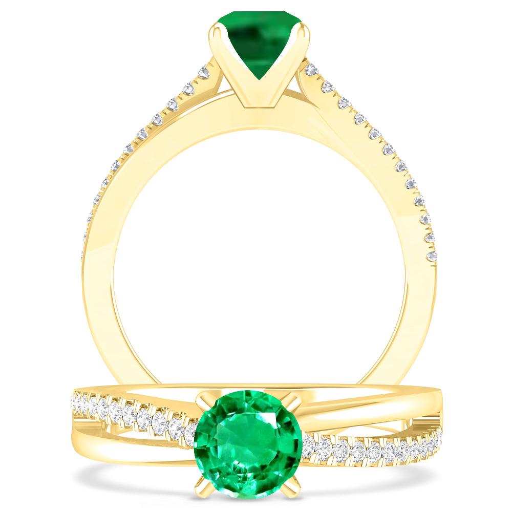 Yellow Gold - Emerald