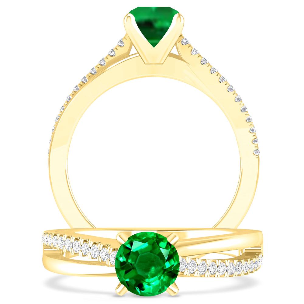 Yellow Gold - Emerald