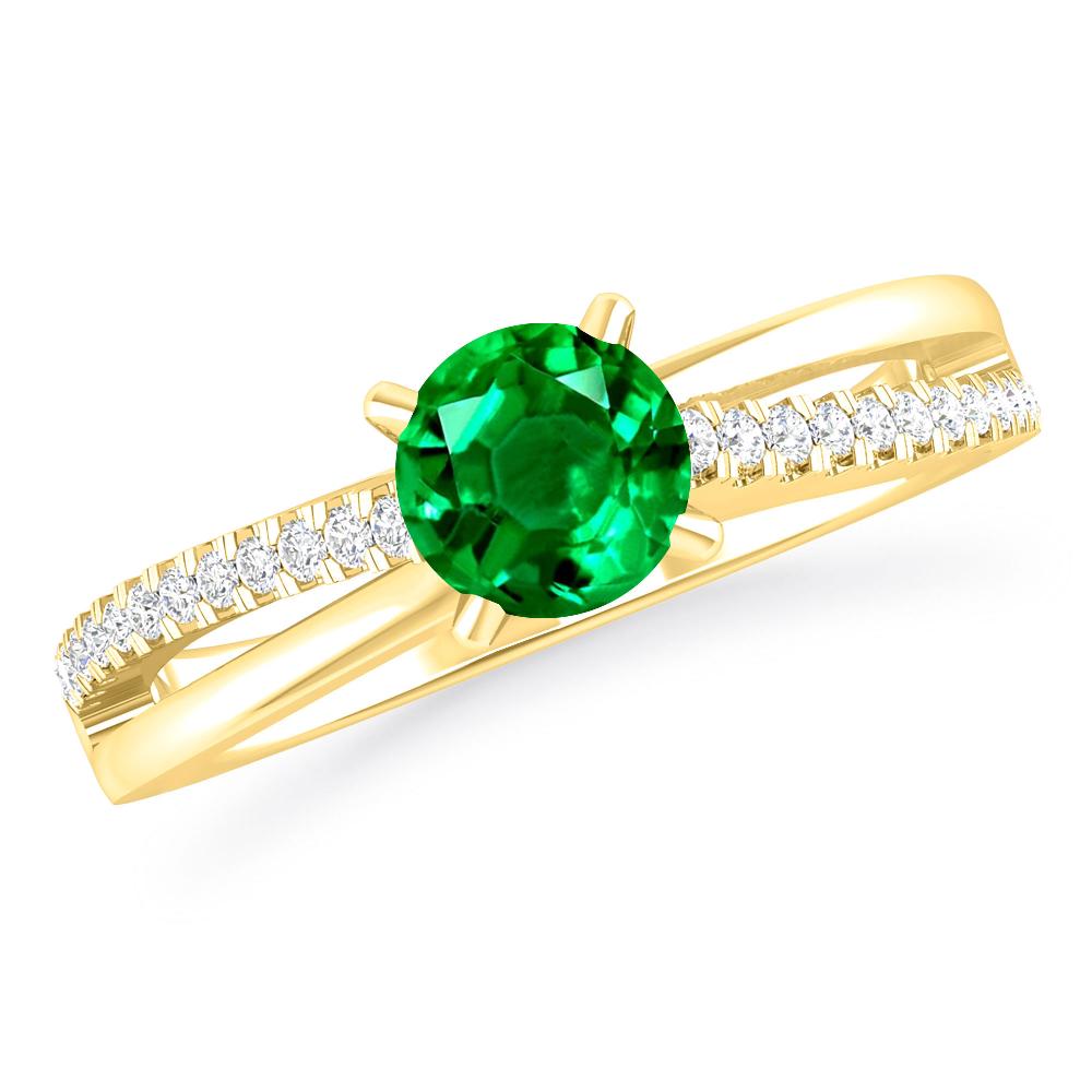 Yellow Gold - Emerald