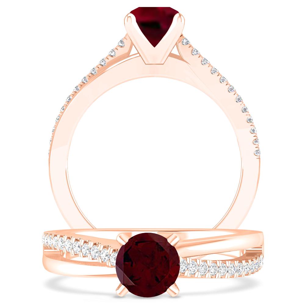 Rose Gold - Garnet