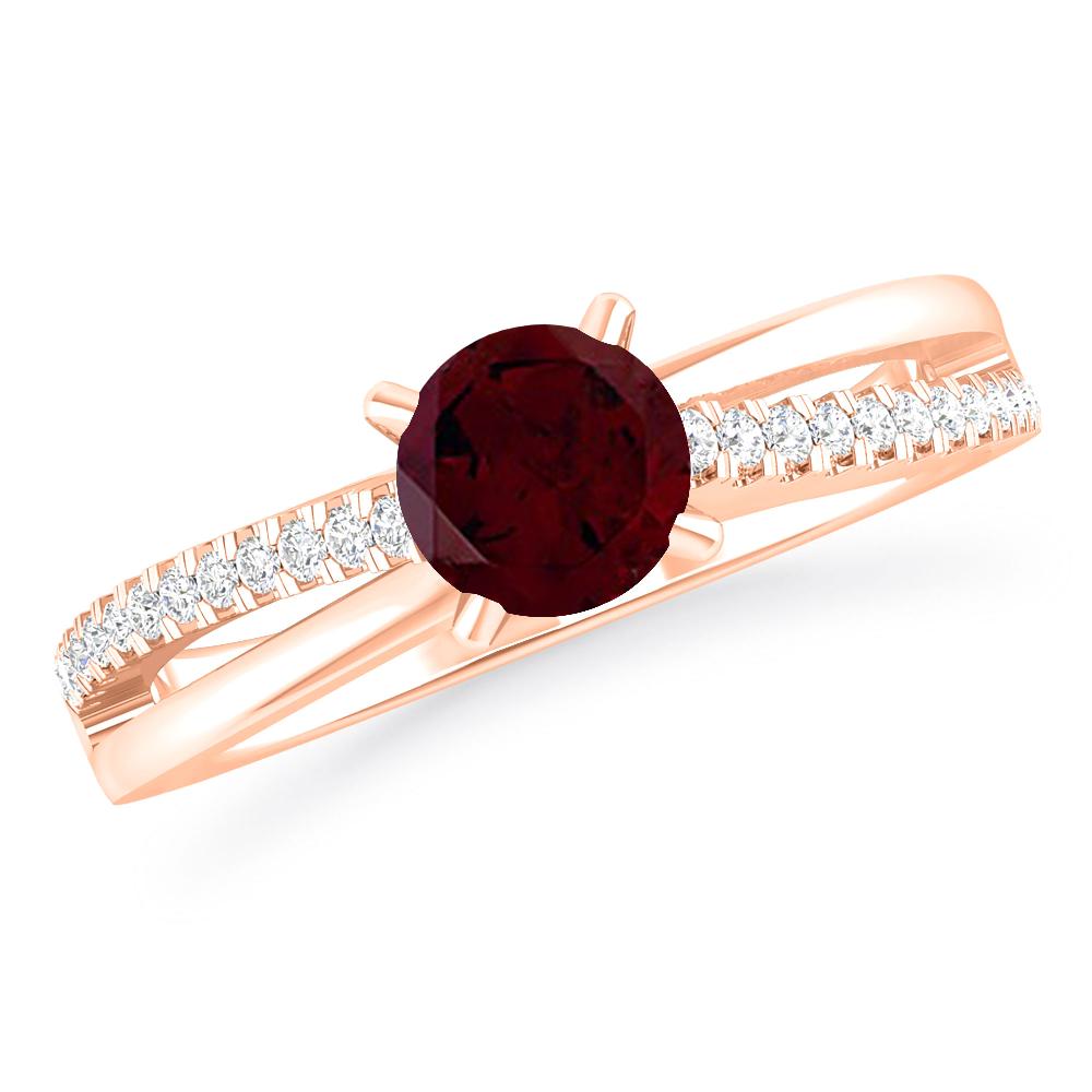 Rose Gold - Garnet