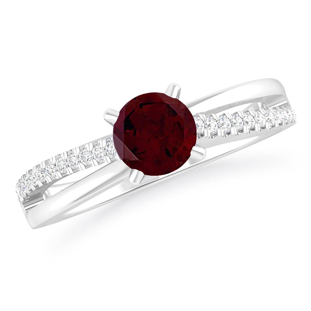 White Gold - Garnet