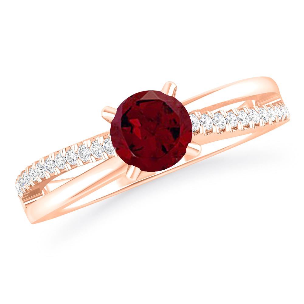 Rose Gold - Garnet