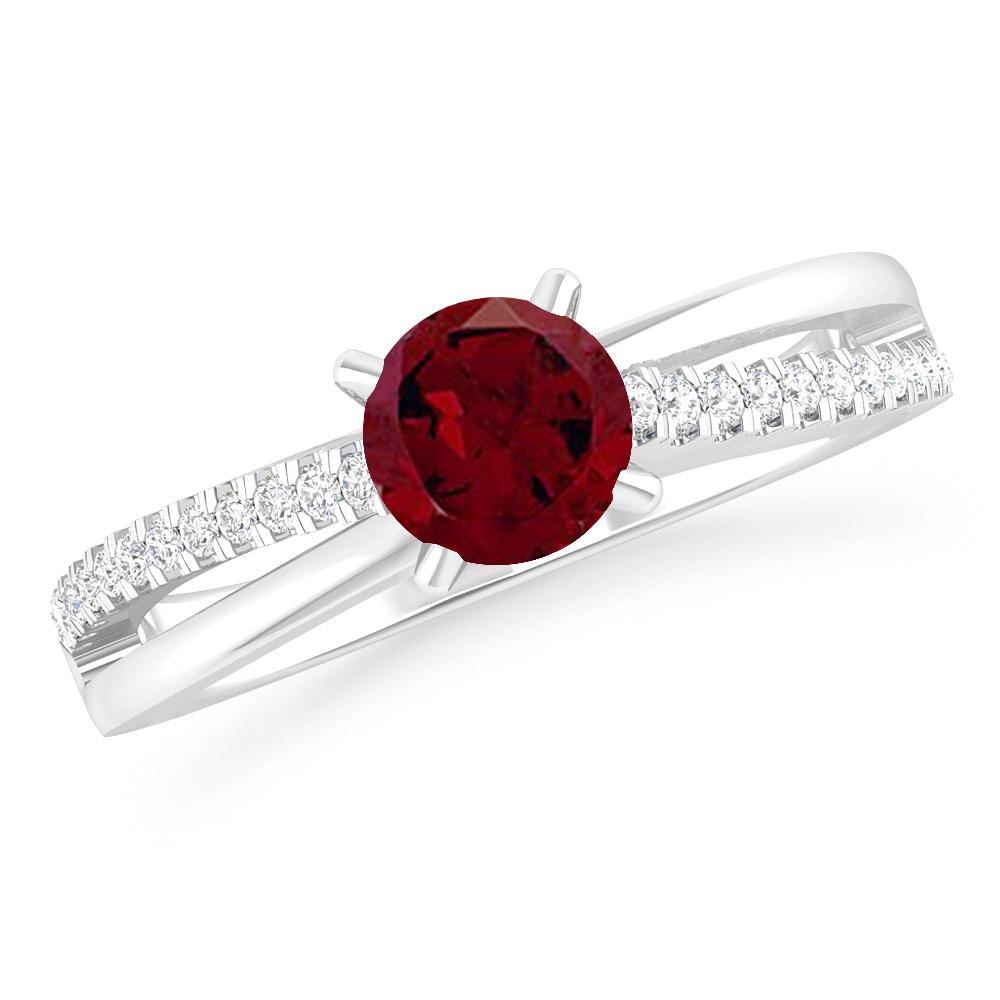 White Gold - Garnet