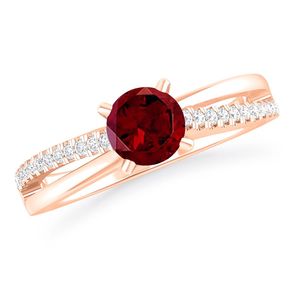 Rose Gold - Garnet